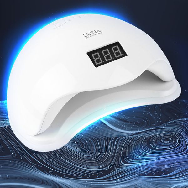 

sun 5 x plus led lamp 48w nail lcd display led nail lamp for manicure gel polish auto timer uv cabin sensor dropshipping
