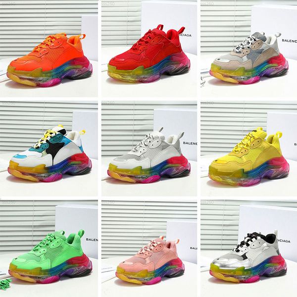 

2020 new leisure for men shoes sports sneaker leisure womens triple colour handsome personality casual shoes size 35-41