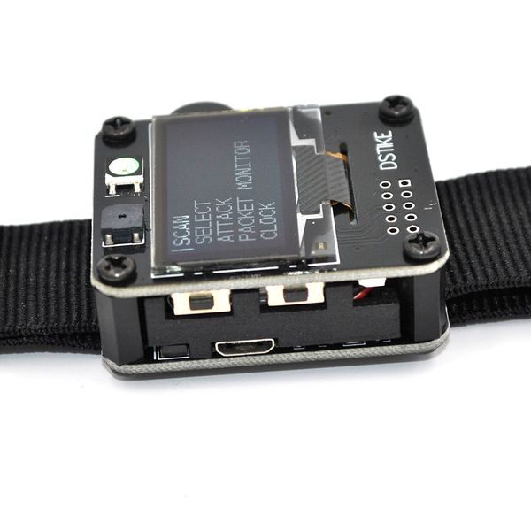 Strumento di attacco/controllo/test WiFi per braccialetto Freeshipping ESP-07 1.3OLED 600mAh batteria LED RGB senza scheda di sviluppo PB ESP8266
