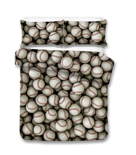 3d Digital Printing Bedding Set Baseball Bedding Bedclothes Duvet