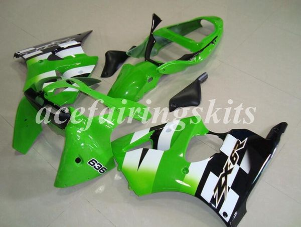

4 gifts new abs motorcycle full fairings set fit for kawasaki ninja zx-6r 2000 2001 2002 00 01 02 636 zx6r bodywork set green