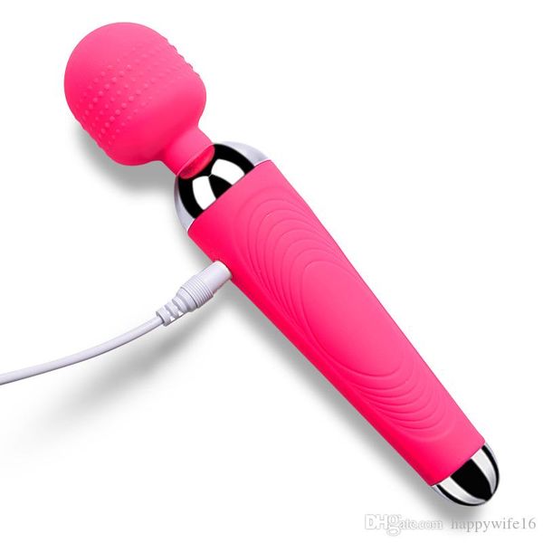 

2020 vibrating rechargeable patterns different waterproof massager massagers wand shipping women 20 silicone for usb kulxw