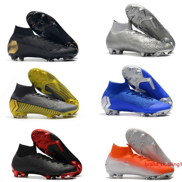 

new mercurial superfly vi 360 elite fg kj 6 xii 12 cr7 se ronaldo neymar mens high soccer shoes football boots cleats size us3-11