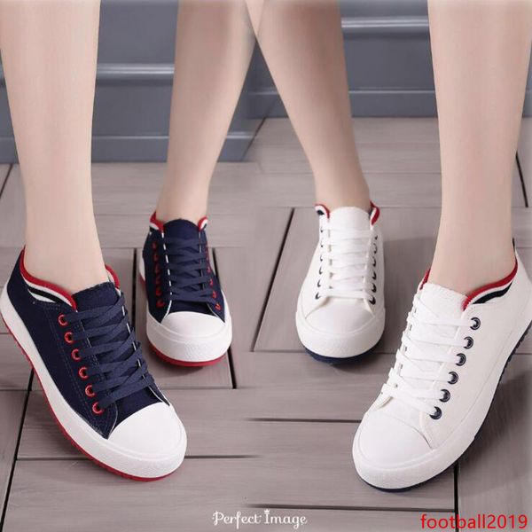 

new women casual sneaker dark navy red beige split fashion womens outdoor cloth shoes size 36-39