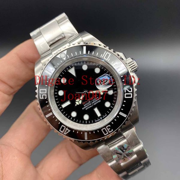 

Luxury AR Новая модель лучшее качество Часы 126600 2813 Автоматическая черный циферблат Мужские часы из нержавеющей стали 316L Лучшие часы Супер Luminous 43 мм