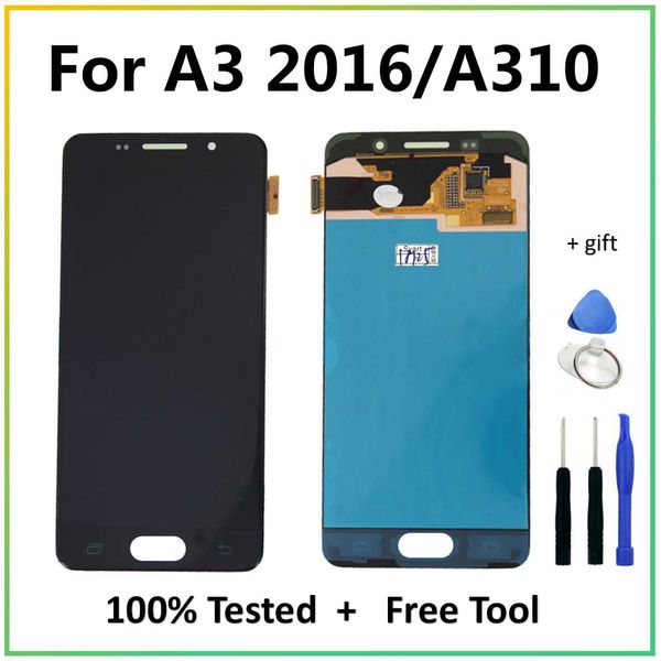 

for samsung galaxy a3 2016 tft lcd display + touch screen digitizer assembly for galaxy a310 sm-a310f a310h a310m lcd screen