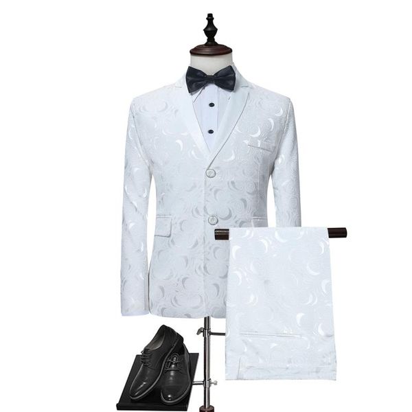 

two piece suit in large size, 2 piece suits men, suit men , mens suits slim , wedding for men groom, White;black