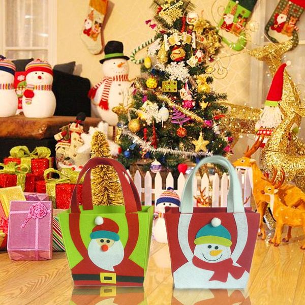 

christmas santa claus snowman christmas gift handbag candy bag sac a main femme de marque