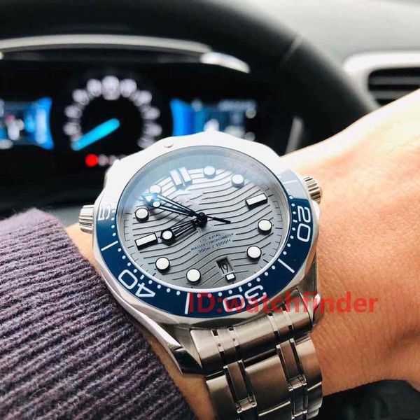 

luxury mens watches automatic men designer watches 600m movement watch folding clasp wristwatches, Slivery;brown