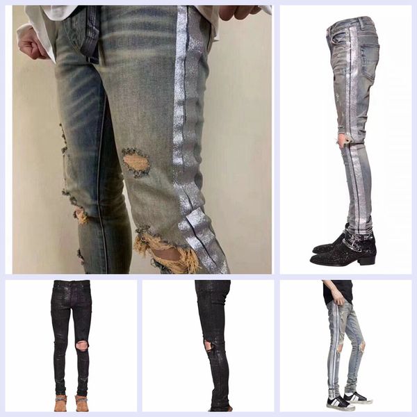 

2019 good quality men de igner jean lim fit motorcycle biker denim for men fa hion de igner hip hop amiri men jean