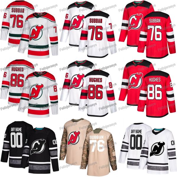 

86 Jack Hughes Men Youth Lady P.K. Subban New Jersey Devils Kyle Palmieri Nico Hischier Cory Schneider Taylor Hall Keith Kinkaid Brodeur