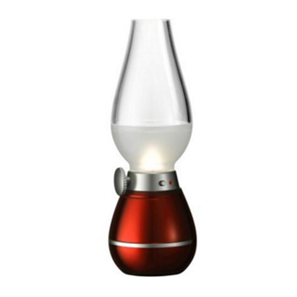 

led retro lamp lamps novelty lighting usb rechargeable blowing kerosene adjustable blow on-off night light home