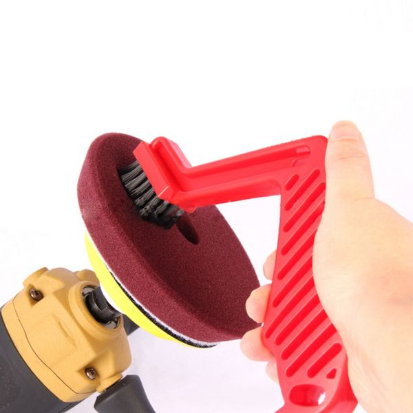 

1pcs 2019 new brush for cleaning buffing pads polished sponge disc cleaning abrasive wax marking brush