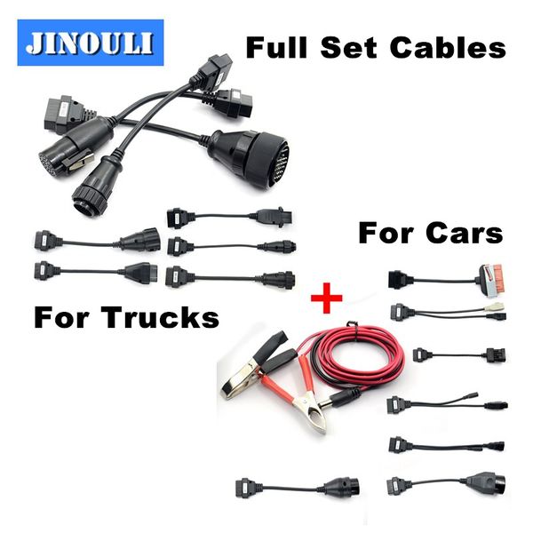 

2020 obd2 obdii cars trucks diagnostic tool connect cable 8 pcs trucks cables 8pcs car cables for tcs tcs plus