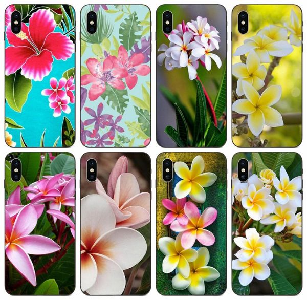

tongtrade] plumeria flowers hawaii tropic case for iphone 11 pro x xs max xr 8s 8 7s 7 galaxy m10 m20 m30 m40 honor v9 play htc one m9 case