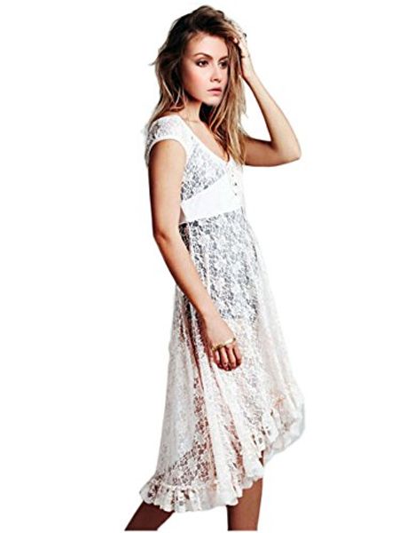 

ca mode женщины цветочные кружева коктейль пром вечернее низкое платье, Black;gray