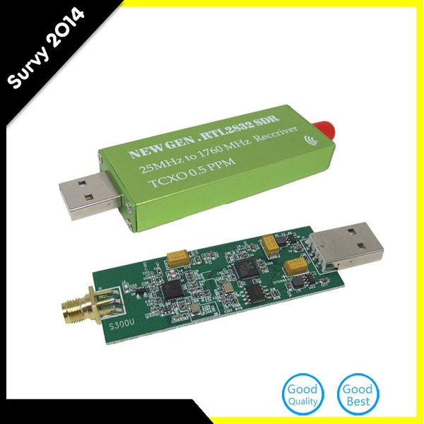 Freeshipping Adattatore USB RTL-SDR RTL2832U + R820T2 + 1Ppm TCXO TV Tuner Stick Ricevitore Oscillatore