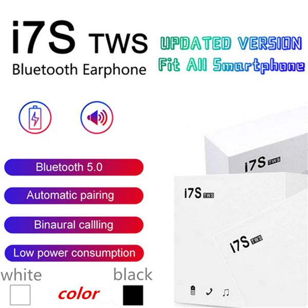

2019 new bluetooth headphone i7 i9 tw earbud mini wirele earphone head et with mic tereo v5 0 for phone android with retail package