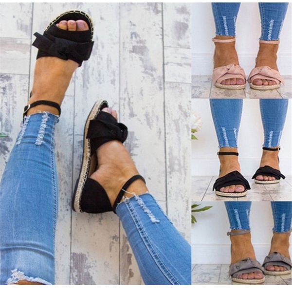 

women sandals plus size 35-43 flat sandals shoes woman ankle strap summer for beach chaussures femme women casual shoes, Black