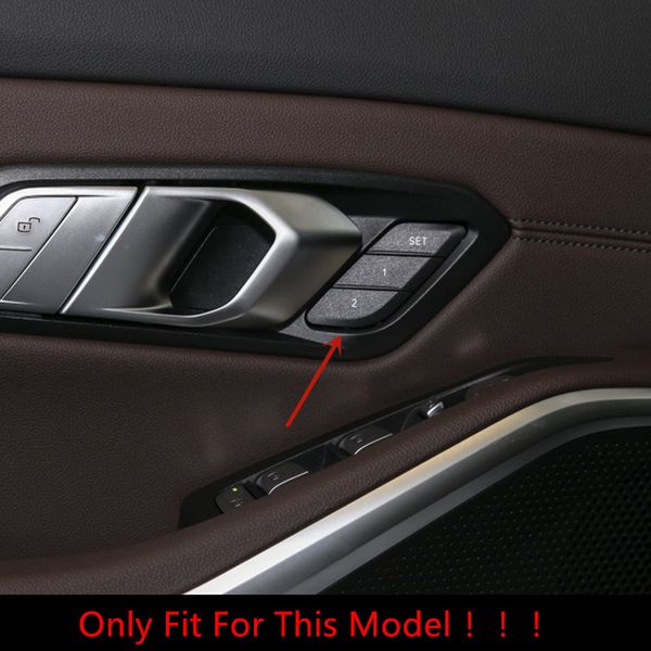 Auto Styling Sitz Einstellung Speicher Tasten Pailletten Dekoration Aufkleber Für BMW 3 Serie G20 G28 2020 ABS Auto Innen Accessories208F