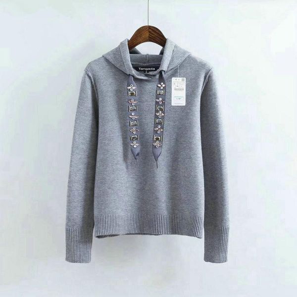 

womens hoodie sweatshirts hooded long sleeve beading black pullovers women female casual sweat femme autumn new funny