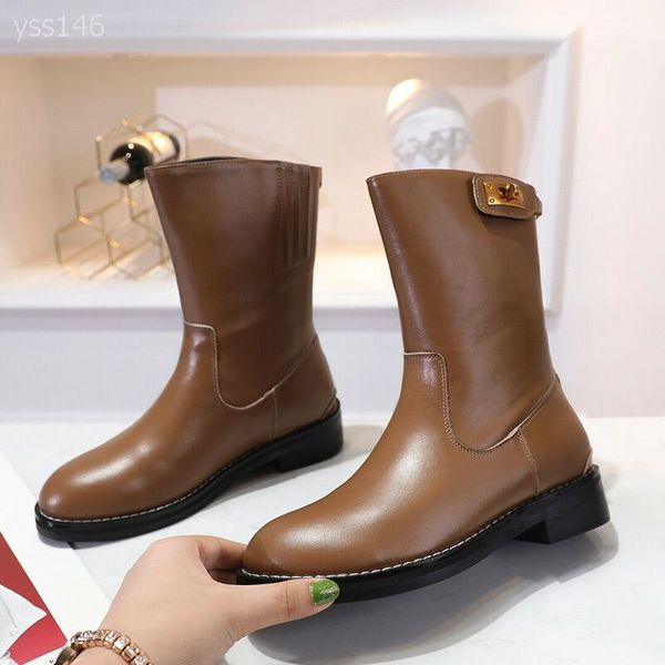 

black martin boots women's autumn and winter fashion british wind wild luxury thick heel women's boots warm thick bottom short boo