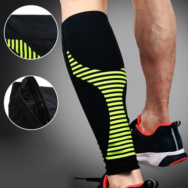 

1pc calf compression sleeve support brace for running training exercise, Black;gray