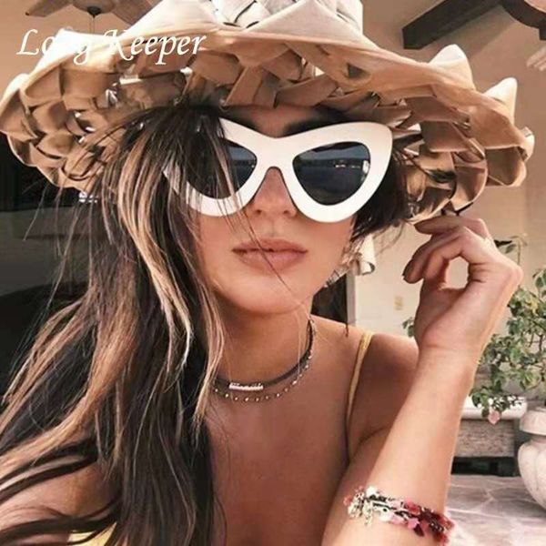 

new big frame sunglasses women cat eye glasses fashion womens designer sunglasses sun glasses vintage oversized, White;black