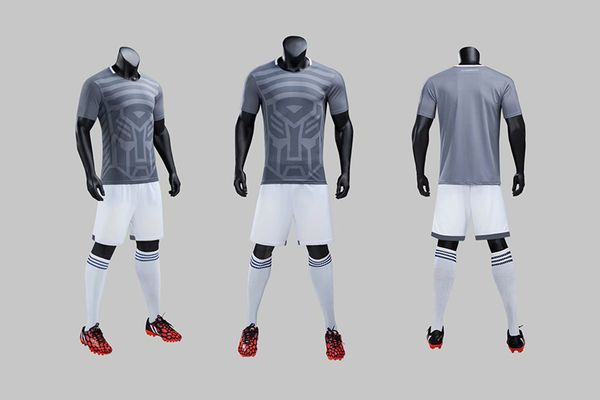 

2019 men training football sets with shorts uniforms reversible football jerseys for that home and away look kits sports b30-13, Black;red