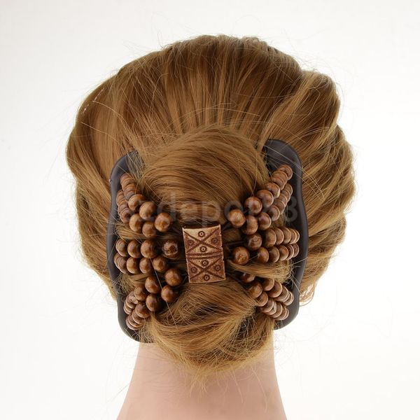 Beauty Thick Hair Double Clip Combs Bun Maker Hair Accessories For