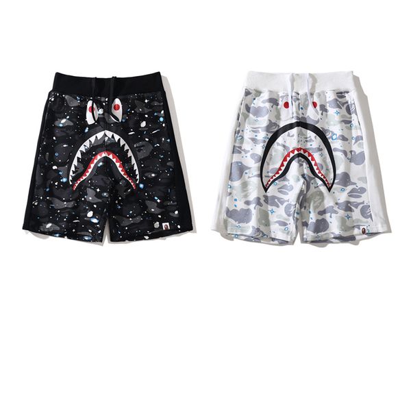 

tide brand shorts mens designer shorts luxury slim shorts boutique shark stitching short fashion beach pants logo ape man short the new, Black