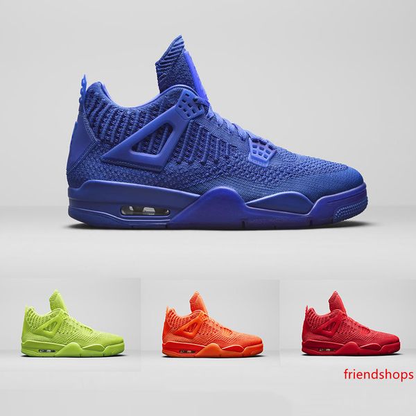 

fly 2019 knit university red 4 iv 4s volt men basketball shoes hyper royal total orange mens sports outdoor sneakers 40-47