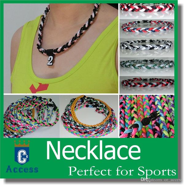 

Original men kid boy titanium braided 3 rope tornado necklace for port football ba eball oftball girl mom fa t dhl
