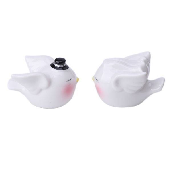

bride groom loving birds ceramic salt pepper shaker pot set wedding home decor m15 dinnerware sets