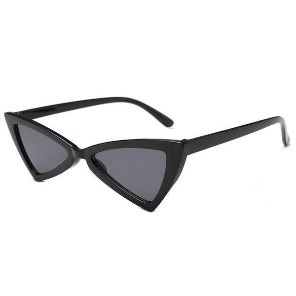 

triangle box cat eye sunglasses 12 color retro glasses women fashion sunglasses triangle glasses cat eye sunglasses hd lens send box, White;black
