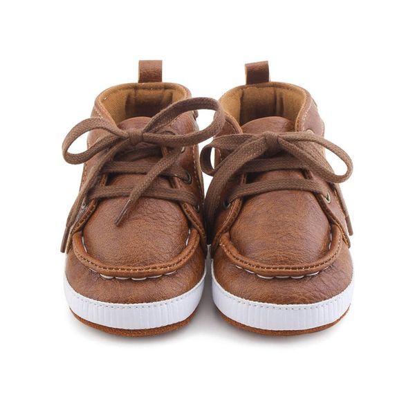 

baby shoes spring autumn soft soled pu first walkers baby boys anti-slip shoes sneakers toddler kids hot, Black