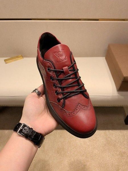 

loui top business leather shoes, красный и черный, стильный и элегантный, роскошный, модный, воловья кожа, счетчик, подошва дышащая, размер3, Black