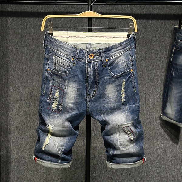 

2020 новый мужчины марка denim шорты summer casual stretch тонкий хлопок высокого качества короткие джинсы мужской марка, White;black