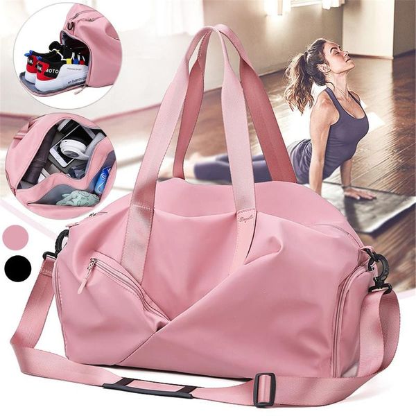 

men women gym bag sport fitness bag multifunctional tote yoga gym bags for shoes storage dry/wet outdoor travel sac de sport