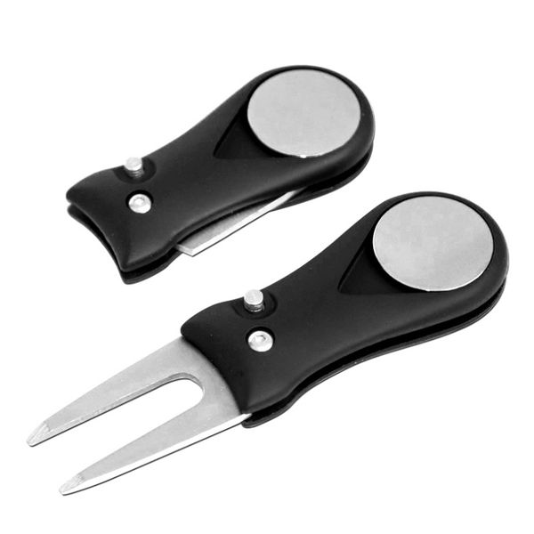 

1 pc golf divot tool repair tool pitch groove cleaner golf pitchfork accessories putting green fork dropship