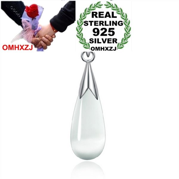 

omhxzj оптовая геометрическая женщина кошачий глаз мода kpop звезды стерлингового серебра 925 кулон подвески pe59 (нет цепи ожерелье, Blue;slivery