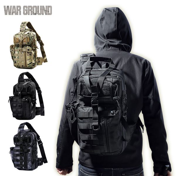 

tactical shoulder bag archer backpack diagonal cross hunting bag male army backpack 600d nylon hiking sports