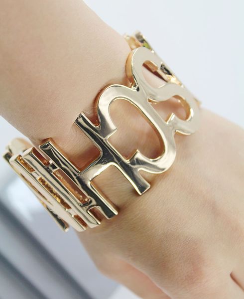 

fashion metal leather bracelet pu bracelet punk metal m bracelet, Black