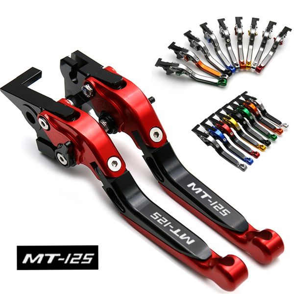 

cnc motorcycle accessories brake clutch lever folding extendable for yamaha mt125 mt-125 mt125 2014-2018 2015 2016 2017