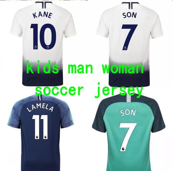

18 19 tottenham jer ey kid kane un xingtu no 10 home and away man women football team uniform pur hirt 2019