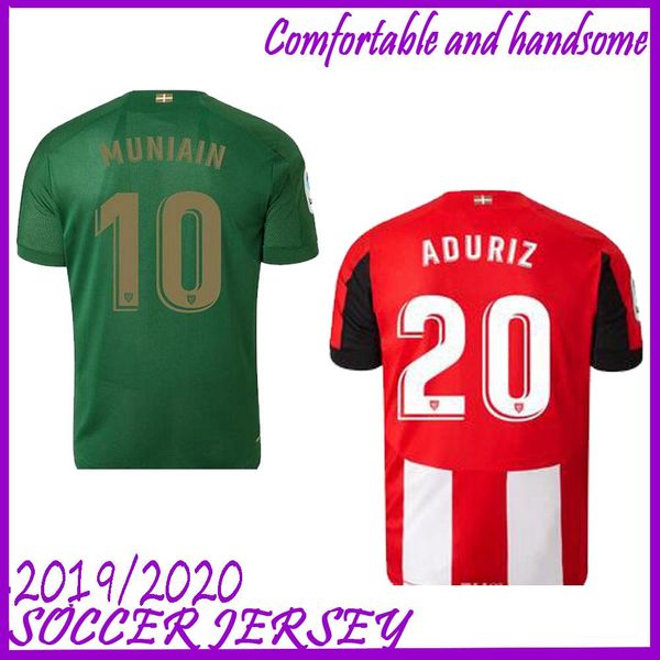 

19 20 athletic bilbao club home occer jer ey 2019 2020 aduriz william ola muniain occer hirt man footbal uniform