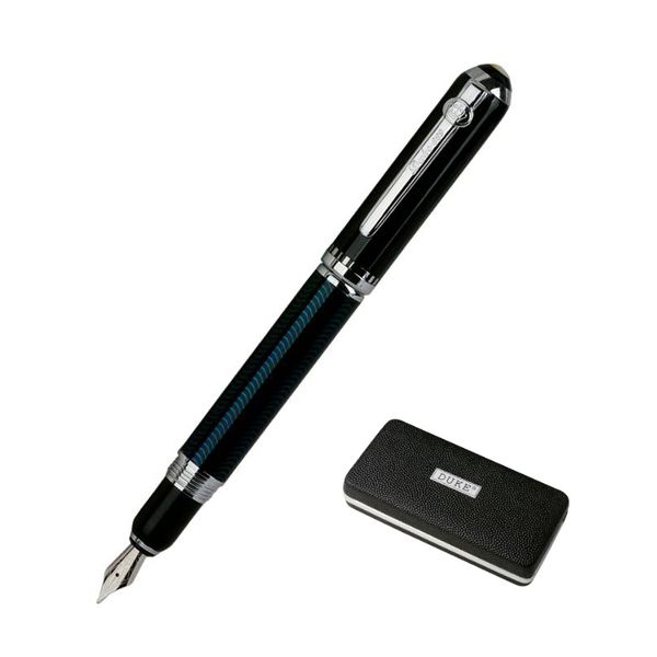 

duke 669 silver clip fountain pen rotating cap wavy barrel 0.5mm iraurita nib inking pens gift stationery with an original box
