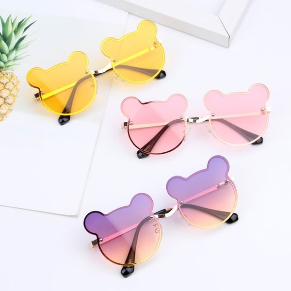 Neue kinder sonnenbrille sommer UV-beständig baby Mädchen cartoon adumbral brille Full-Frame Mode kinder strand im freien brille S057