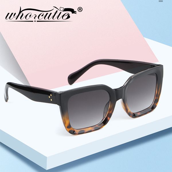 

who cutie 2019 vintage small square sunglasses women retro designer tortoiseshell rivet frame 90s fashion sun glasses shades 864, White;black