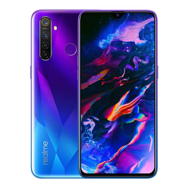 Telefono cellulare originale Realme Q 4G LTE 6 GB di RAM 64 GB ROM Snapdragon 712 AIE Octa Core da 6,3 pollici a schermo intero 48MP ID impronta digitale Face Mobile Phone